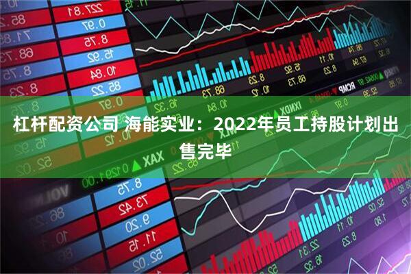 杠杆配资公司 海能实业：2022年员工持股计划出售完毕